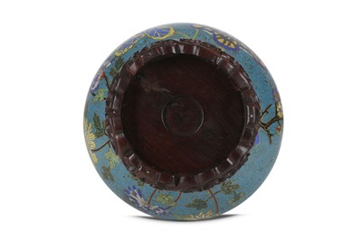 Lot 211 - A CHINESE CLOISONNE ENAMEL VASE.  Late Qing...