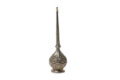 Lot 75 - AN OTTOMAN WHITE METAL ROSEWATER SPRINKLER ...