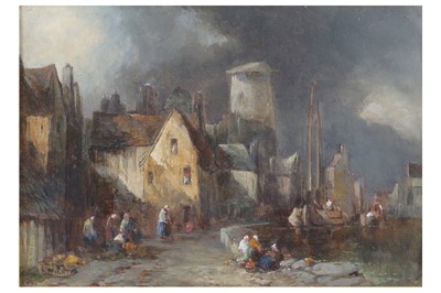 Lot 198 - ALFRED MONTAGUE (BRITISH 1832 - 1883) View of...