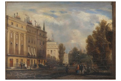 Lot 153 - BRITISH SCHOOL (19TH CENTURY) A London street...