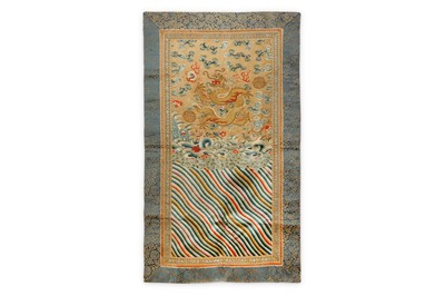 Lot 7 - TWO CHINESE SILK PANELS. 19th/20th Century....