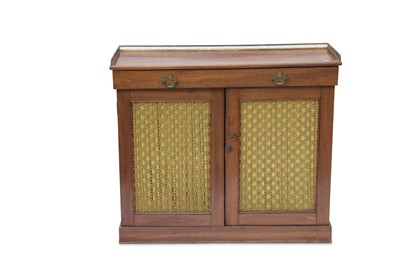 Lot 740 - A 19th century mahogany cabinet with three...
