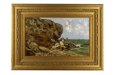 Lot 148 - JOHN FALCONER SLATER (1857-1937) Coastal Rocks...