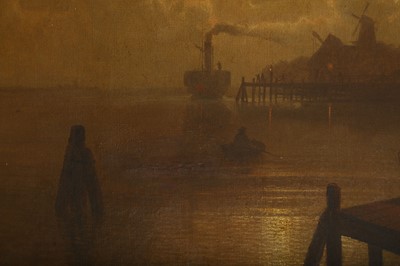 Lot 188 - FELIX KREUTZER (GERMAN 1835–1876) Moonlit...