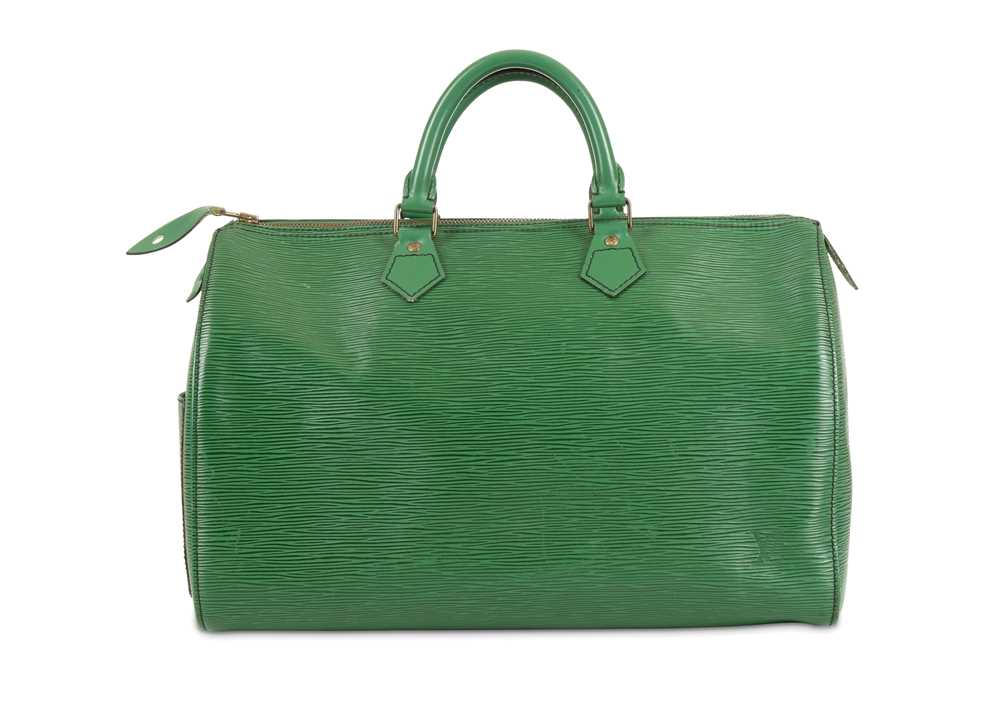 Louis Vuitton Green Epi Leather Speedy 30 Handbag