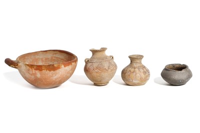 Lot 34 - FOUR AMLASH TERRACOTTA VESSELS  Circa 1st...