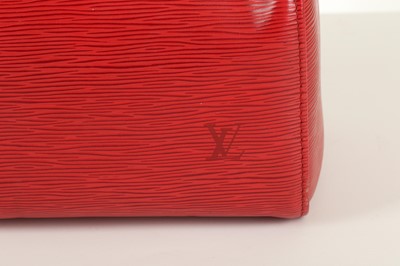 Lot 88 - Louis Vuitton Red Epi Speedy 28, c. 1995, Epi...