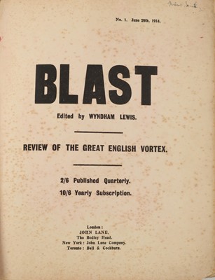 Lot 265 - Lewis (Wyndham, editor) Blast, 1 vol. only of...