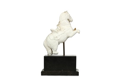 Lot 103 - A FRAGMENTARY WHITE DELFT MODEL OF A HORSE,...
