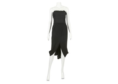 Lot 452 - Moschino Black Strapless Dress, fitted style...