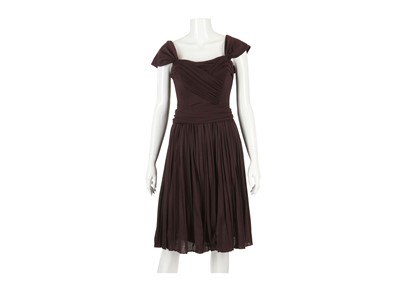 Lot 454 - Dolce and Gabbana Plum Dress, sleeveless...