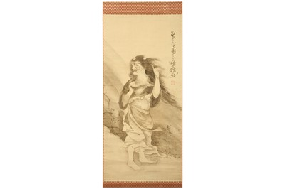 Lot 198 - A JAPANESE PAINTING IN STYLE OF SOGA SHOHAKU....