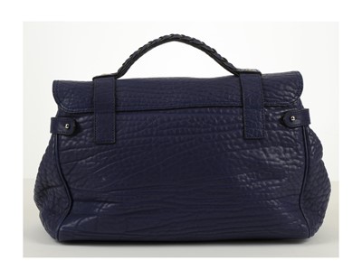 Lot 40 - Mulberry Blue Alexa Satchel Bag, shrunken calf...