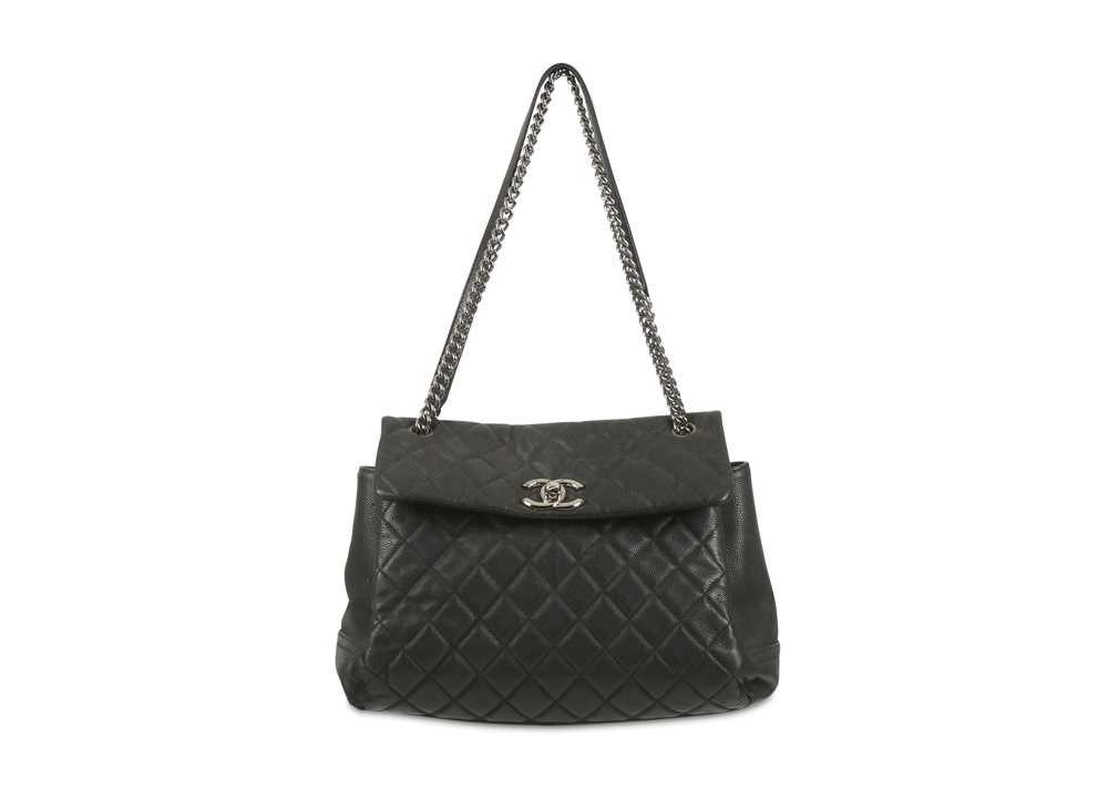 Lot 110 - Chanel Black Chain Flap Bag, c. 2012, Caviar