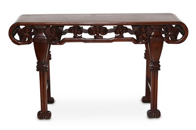Lot 433 - A CHINESE WOOD ALTAR TABLE. Late Qing Dynasty....