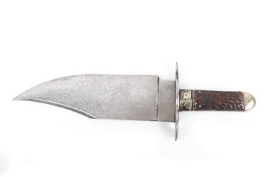 Lot 102 - An exceptionally wide Victorian Bowie knife by...