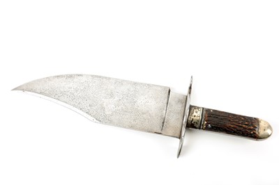 Lot 102 - An exceptionally wide Victorian Bowie knife by...