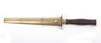 Lot 57 - A Napoleonic era Georgian naval dagger dirk,...
