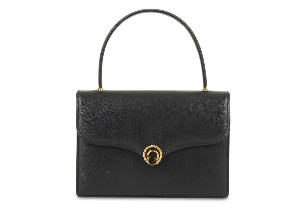 Lot 54 - Gucci Navy Top Handle Bag, 1960s, saffiano