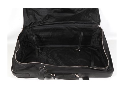 Lot 122 - Prada Black Nylon and Leather Wheeled Suitcase,...