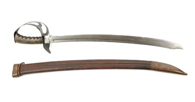 Lot 145 - A Dutch military issue klewang cutlass, with...