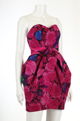 Lot 142 - Christian Lacroix Silk Puffball Dress, gold...