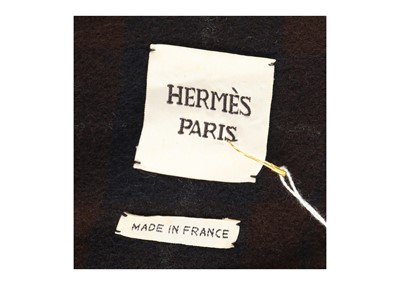 Lot 48 - Hermes Cashmere Jacket/Shawl, 1990s, dark blue...