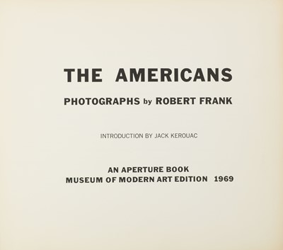 Lot 250 - Frank (Robert) The Americans, second, enlarged...