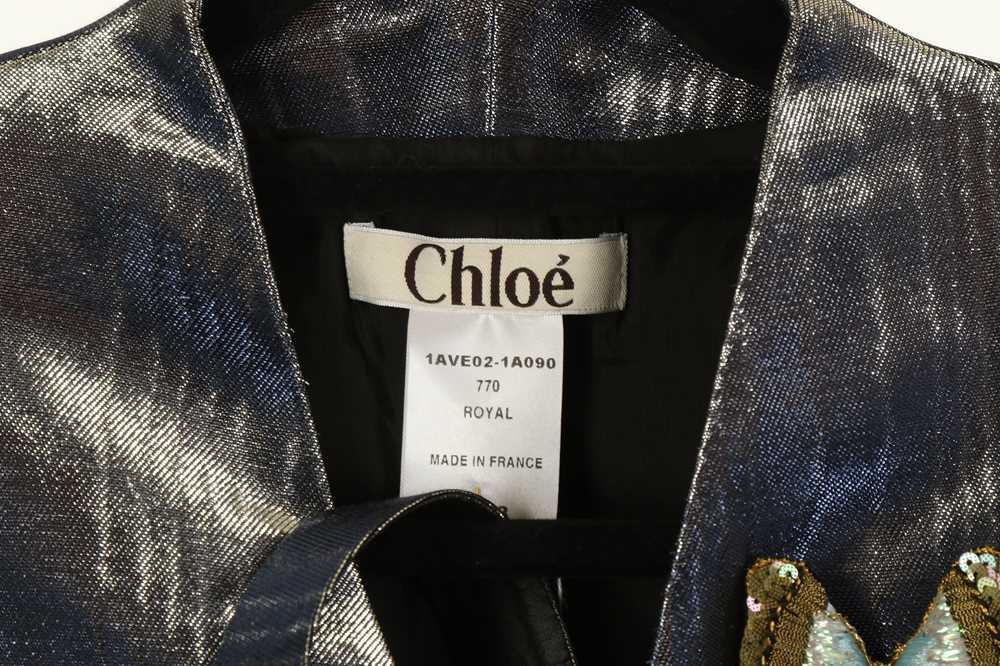 Lot 481 Chloe Purple Metallic Butterfly Jacket,