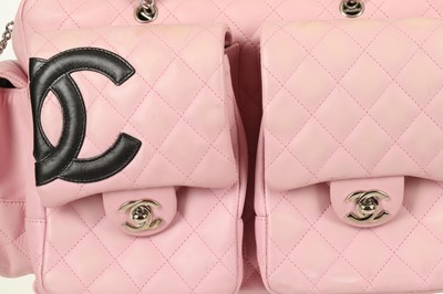 Lot 151 - Chanel Pink Cambon Ligne Reporter GM, quilted...