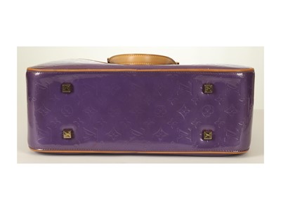 Louis Vuitton Louis Vuitton Sutton Purple Vernis Leather Large