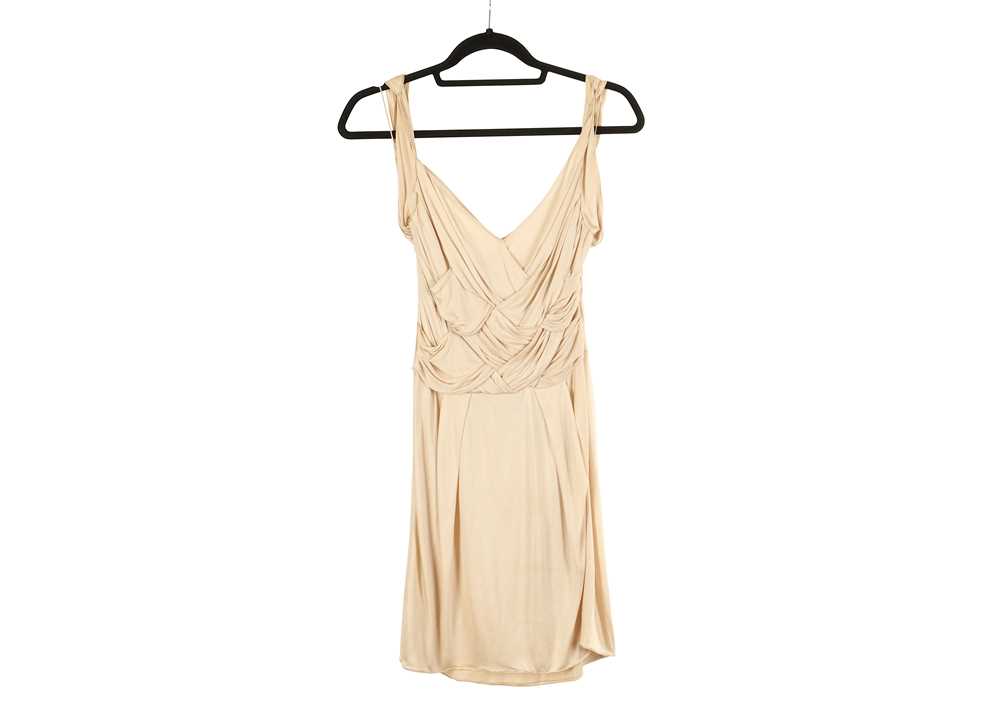 Lot 491 - Christian Dior Nude Dress, 2000s, draped