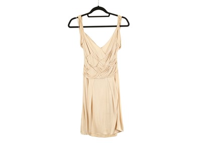 Lot 491 - Christian Dior Nude Dress, 2000s, draped...