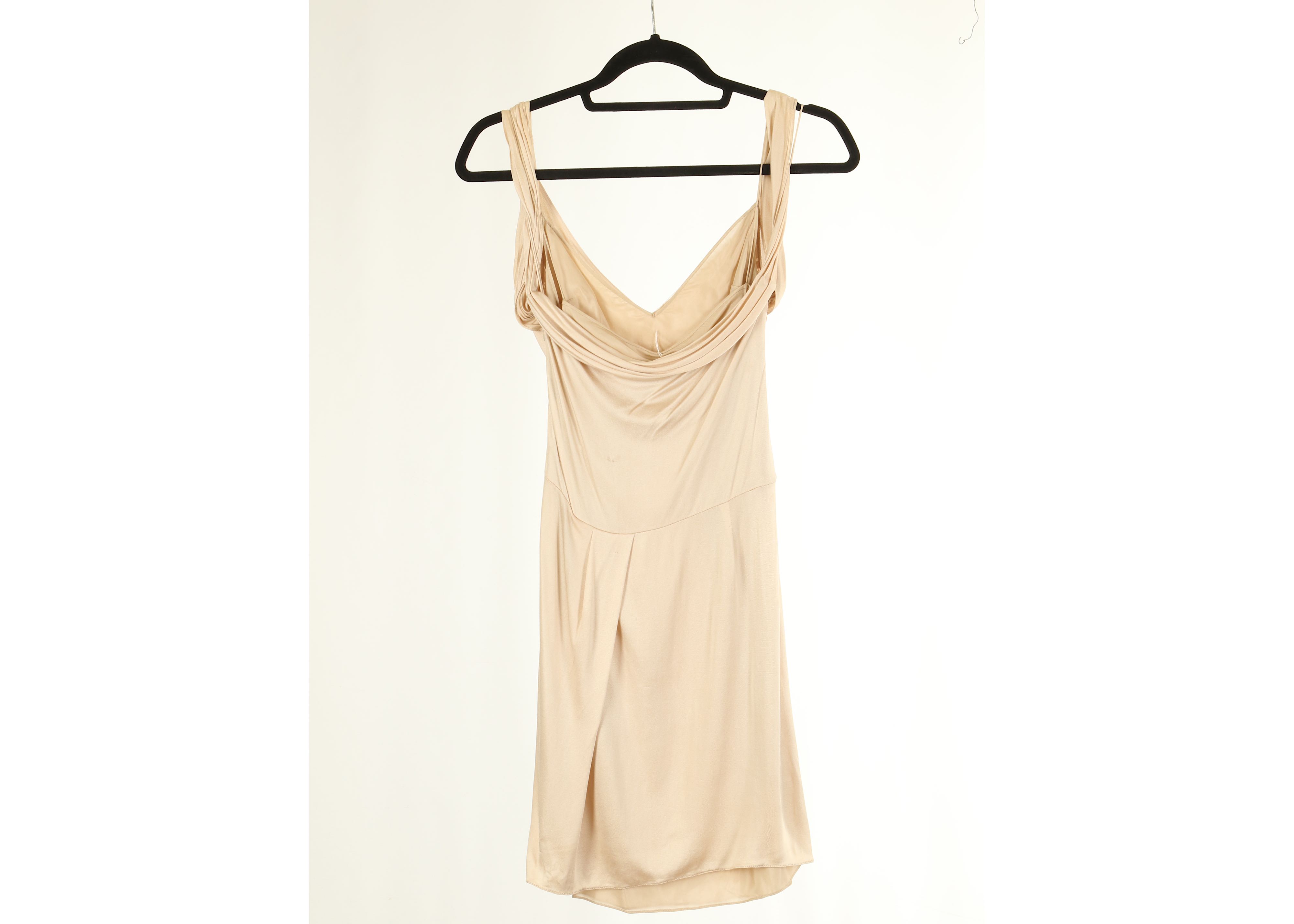 Lot 491 - Christian Dior Nude Dress, 2000s, draped