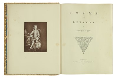 Lot 126 - Miscellany.- Gray (Thomas) Poems and Letters,...