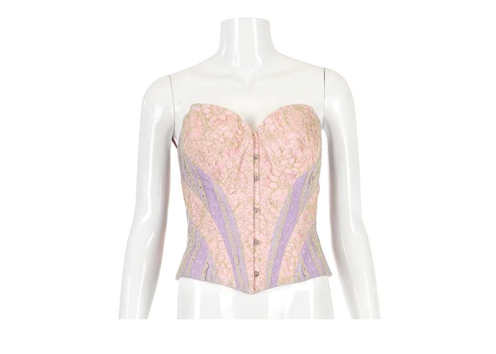 Lot 10 - Christian Lacroix Pink and Purple Bustier,...