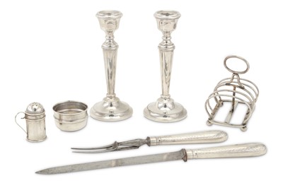Lot 308 - A mixed group of sterling silver items...