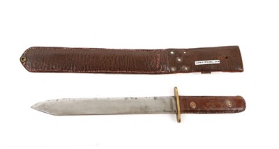Lot 100 - A custom-made trench knife, with a 7 1/2 inch...