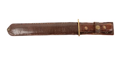Lot 100 - A custom-made trench knife, with a 7 1/2 inch...