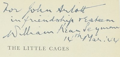 Lot 181 - Signed Modern Literature.- Whistler (Laurence)...