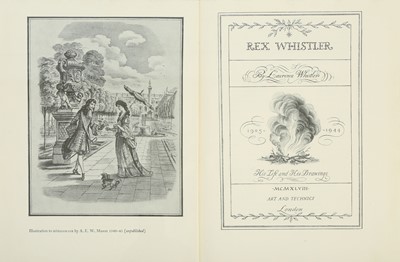 Lot 181 - Signed Modern Literature.- Whistler (Laurence)...