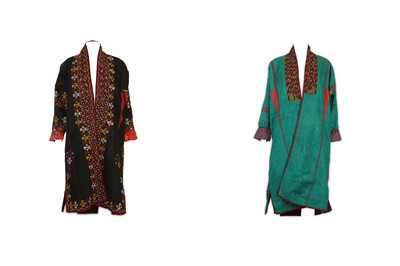 Lot 296 - TWO TEKKE TRIBE TURKMEN COATS (CHAPAN)...