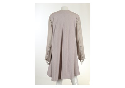 Lot 28 - Giorgio Armani Lilac Coat, round neck with...