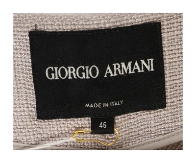 Lot 28 - Giorgio Armani Lilac Coat, round neck with...