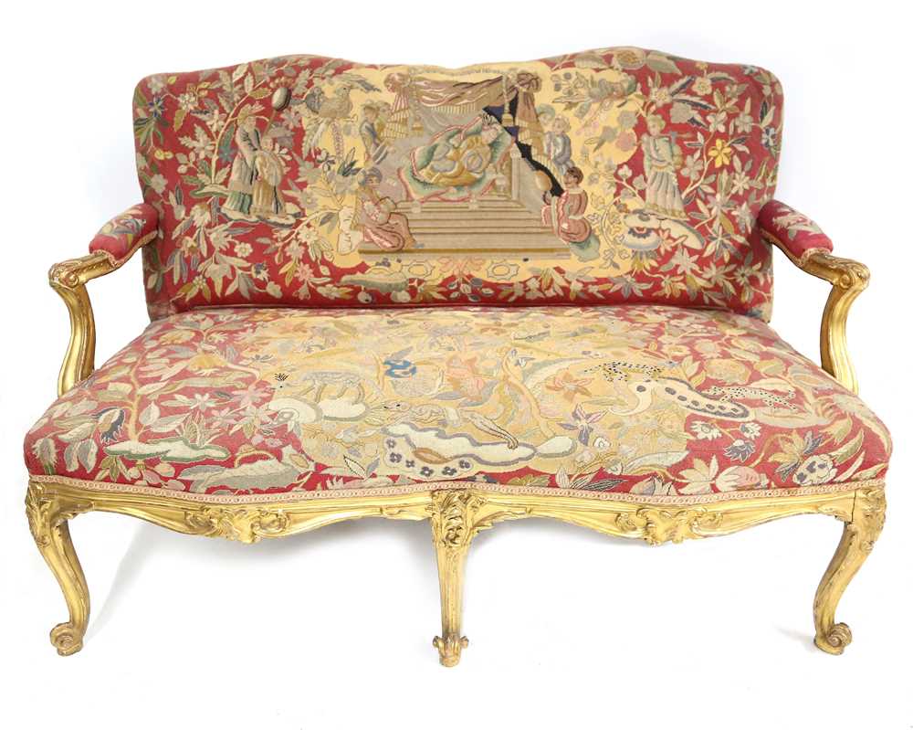 Lot 651 - An 18th Century style French carved giltwood...