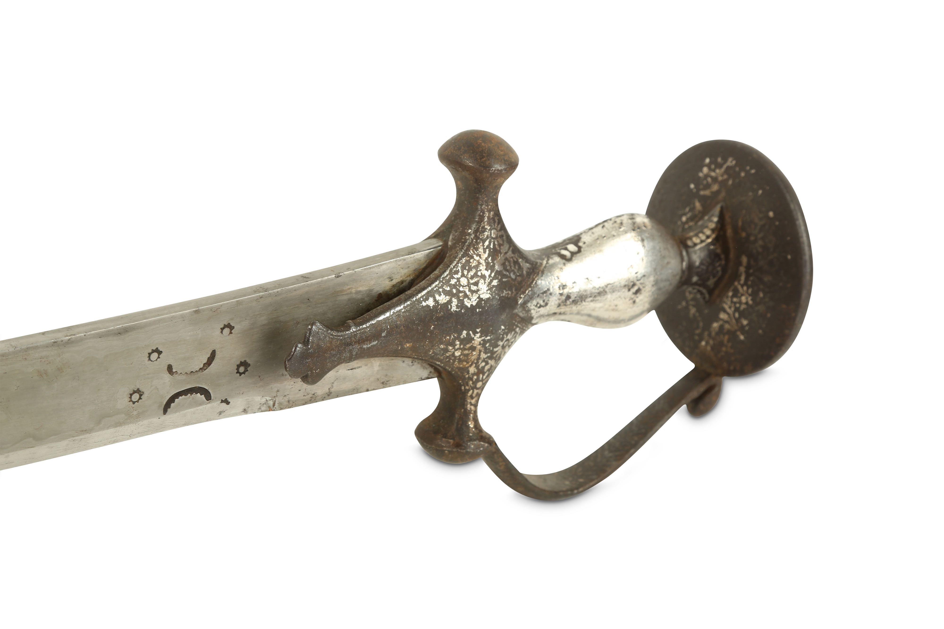 Lot 94 - An 18th or 19th century Indian tulwar sword