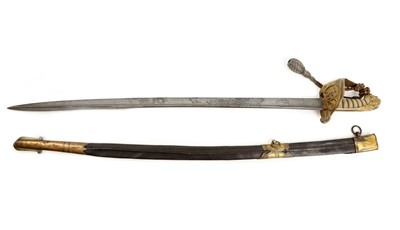 Lot 127 - An 1827 pattern Royal Navy officer's sword,...