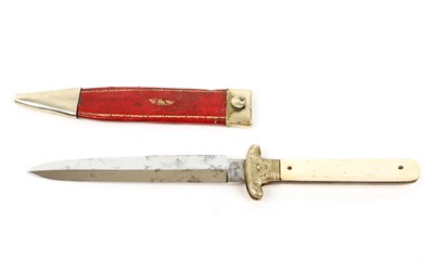 Lot 99 - A modestly sized Victorian Bowie knife by...