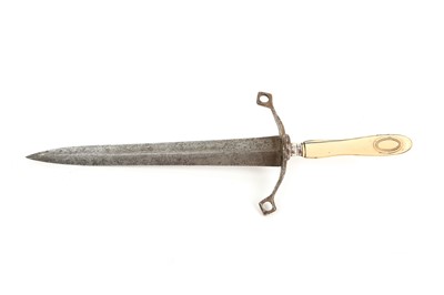 Lot 59 - A composite left-hand dagger, comprising a...