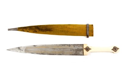 Lot 62 - A 19th century Caucasian kindjal dagger and...